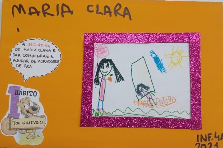 MARIA CLARA DA SILVEIRA PINHEIRO FERNANDES - A INICIATIVA DE MARIA CLARA É DAR COMIDINHAS E AJUDAR OS MORADORES DE RUA. 